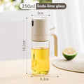 250ml Oil Spray Bottle BBQ Baking Glass Storage Bottles for Oil Vinegar Oil Dispenser Cooking Seasoning Bottle Kitchen Cooking Oil Spray Kitchen Gadgets For Cooking BBQ Salad Steak Stevvex