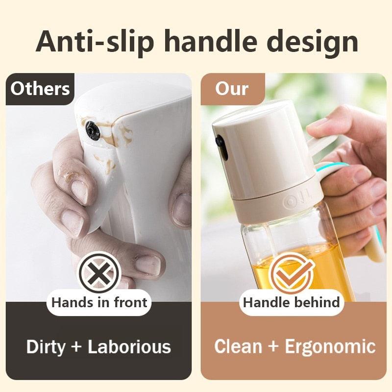 250ml Oil Spray Bottle BBQ Baking Glass Storage Bottles for Oil Vinegar Oil Dispenser Cooking Seasoning Bottle Kitchen Cooking Oil Spray Kitchen Gadgets For Cooking BBQ Salad Steak Stevvex