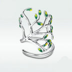 New Pattern Life Tree Ring S925 Silver Ring Pi-Mart
