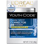 L'Oreal Paris Youth Code Dark Spot Corrector Broad Spectrum SPF 30 Sunscreen, 1.7 oz