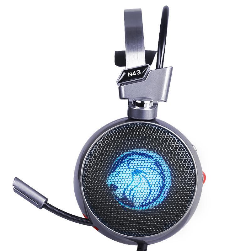 Proffesional Studio Gaming PC Headphones With LED Lights In Modern Luxury Metal Design For Gamers and DJ - SJB-DIAMOND ELITES