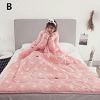 Winter Lazy Quilt with Sleeves Pi-Mart
