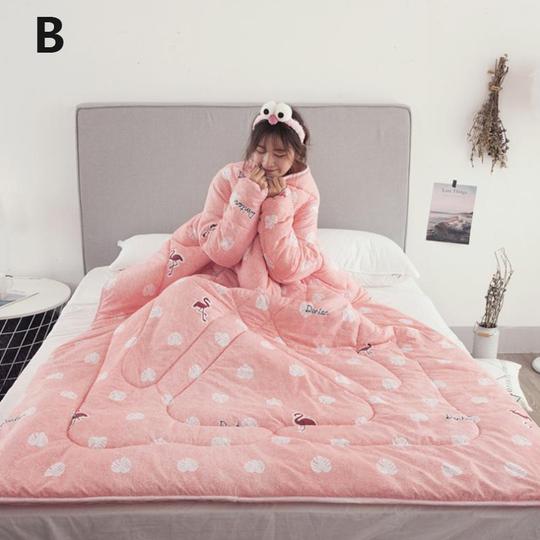 Winter Lazy Quilt with Sleeves Pi-Mart