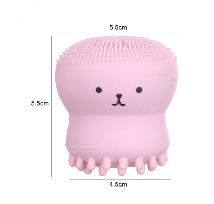 Cartoon octopus silicone wash brush foaming cleansing brush Manual facial massage brush cleansing brush brush bubbler Pi-Mart