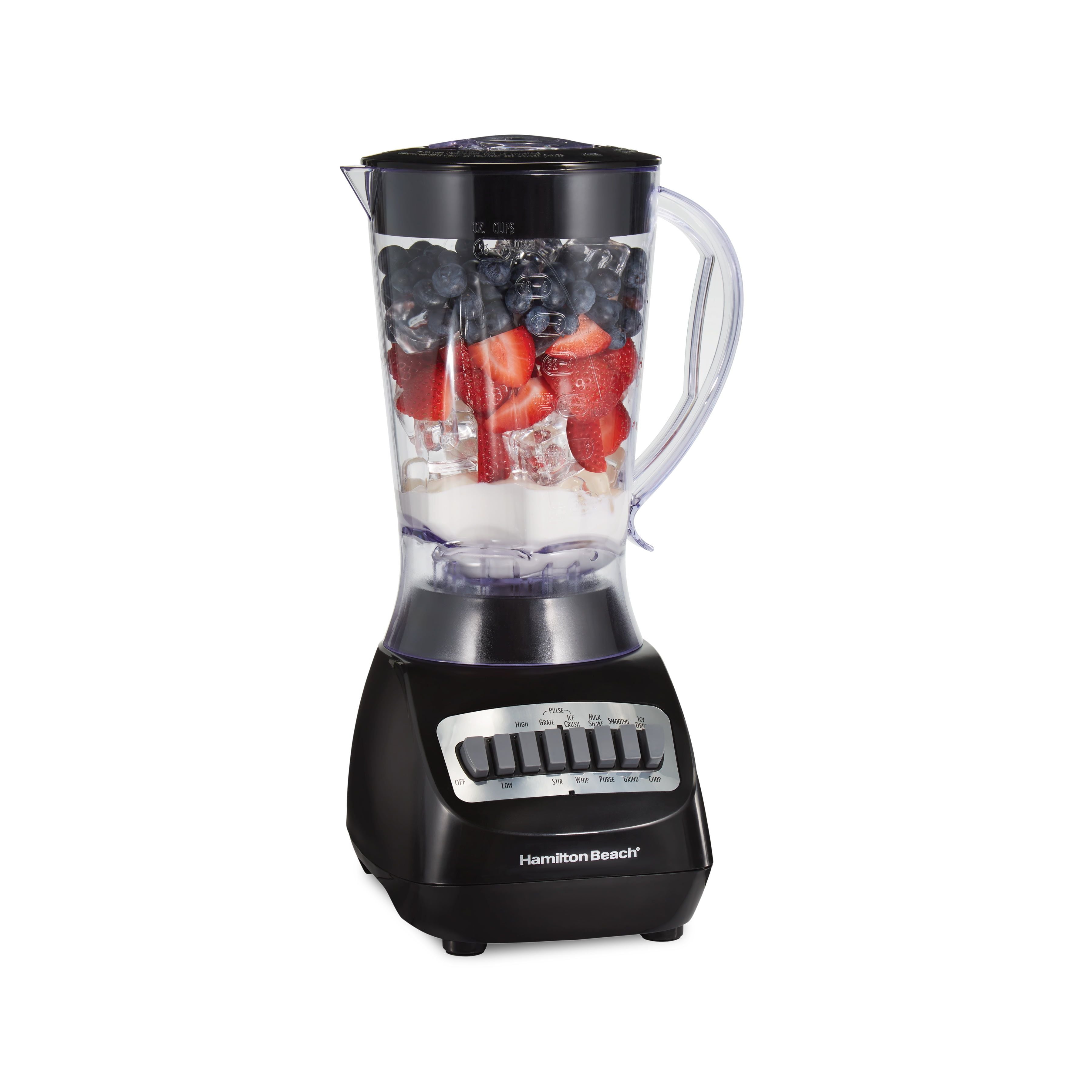 Hamilton Beach Smoothie Blender, 56 oz. Jar, 10 Speeds, Black EasyOptionXY LLC