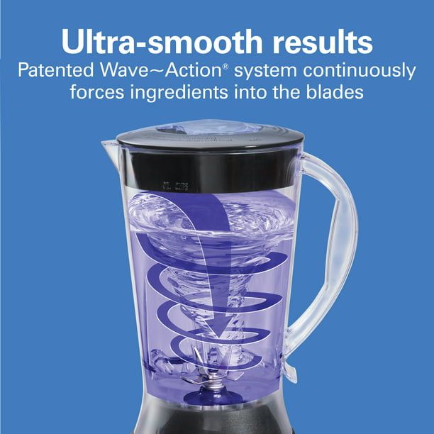 Hamilton Beach Smoothie Blender, 56 oz. Jar, 10 Speeds, Black EasyOptionXY LLC