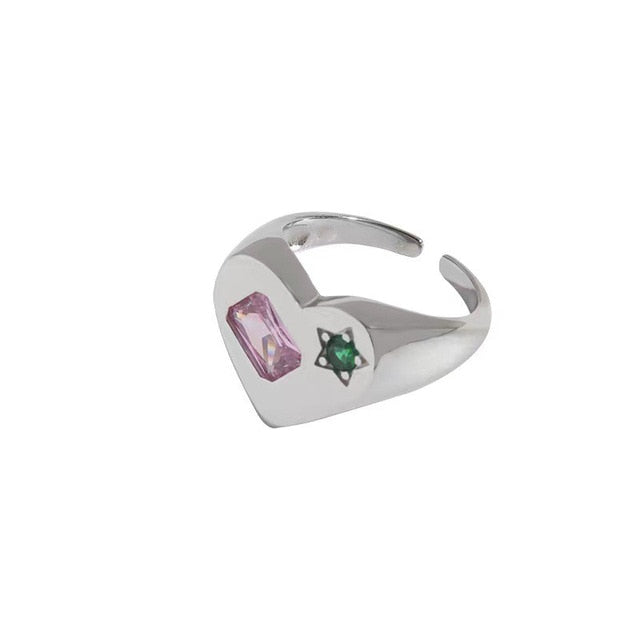 Trendy Metal Geometric Ring Pi-Mart