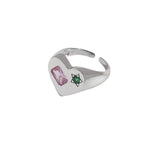 Trendy Metal Geometric Ring Pi-Mart