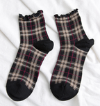 Vintage Check Ladies Socks