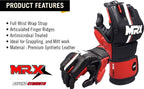 MRX MMA Mens Grappling Gloves with Thumb Protection for Fight Training - SJB-DIAMOND ELITES