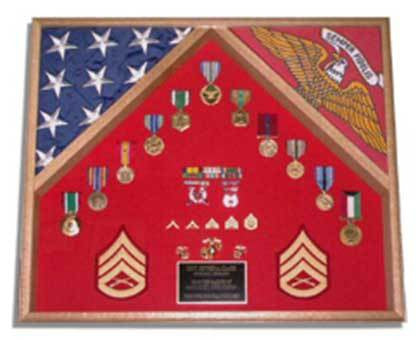 Flags Connections Military Shadow Box, Military Display Case The Military Gift Store