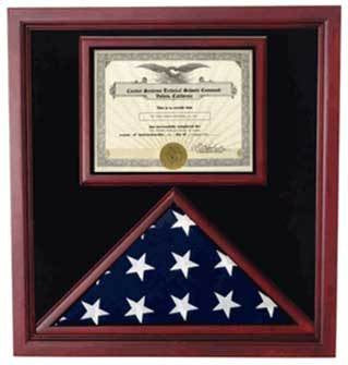 Flags connections Cherry Flag and Document Case, 8 1/2" x 11" document holder The Military Gift Store