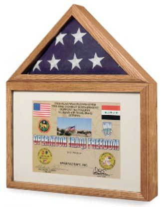 Flags Connections Large Flag and Certificate Display case The Military Gift Store