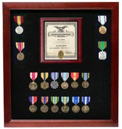 Flags Connections Military Certificate Medal Display Case The Military Gift Store