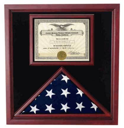 Flags Connections Flag and Certificate Case, Flag Display Cases With Certificate The Military Gift Store