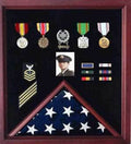 Flags Connections Flag Photo and Badge Display Case The Military Gift Store