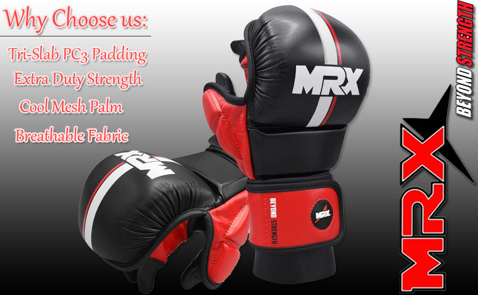 MRX Men’s Boxing Sparring Shooter Gloves Training MMA Kickboxing Punching MRX Products