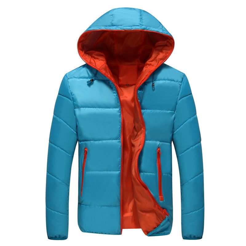 Autumn and winter men's cotton jacket hooded