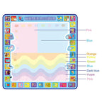 Coolplay 100x100cm Magic Water Drawing Mat Doodle Mat & 4 Drawing Pens & 1 Stamps Set Painting Board Educational Toys for Kids - SJB-DIAMOND ELITES