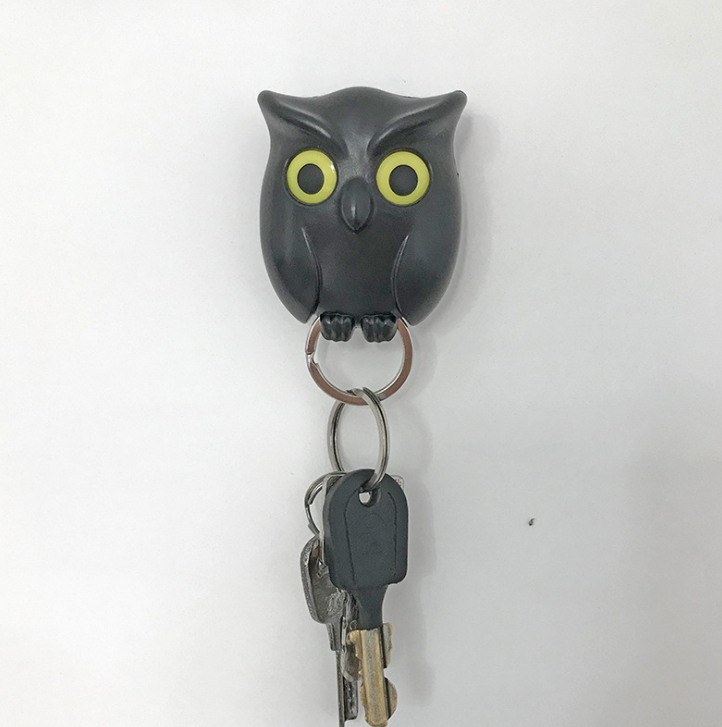 Night Owl Magnetic Wall Key Holder Wall Magnets Keep Keychains Hooks Pi-Mart