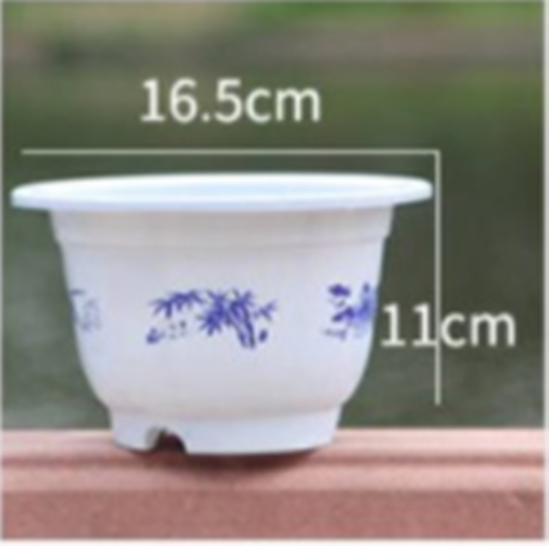 High quality thick plastic round flower pot