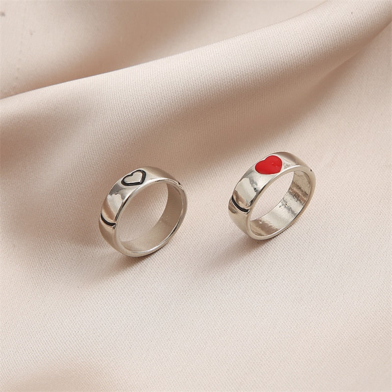 Heart-Shaped Couple Ring - SJB-DIAMOND ELITES