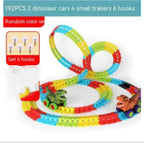 Children's Roller Coaster Dinosaur Track Electric Plastic Toy Pi-Mart