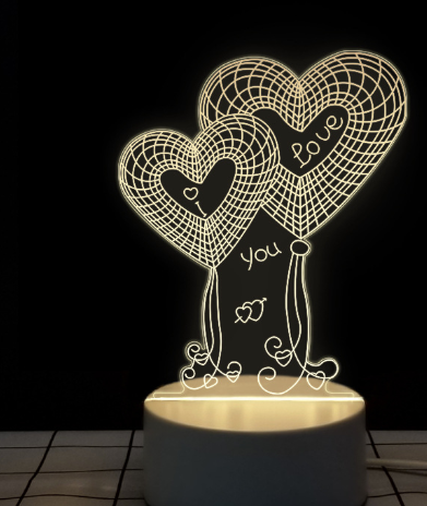 3D Table Night Lamp - SJB-DIAMOND ELITES