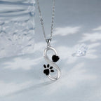 European And American Infinite Symbol Necklace Female With Hearts Paw Print Pendant Ornaments Pi-Mart