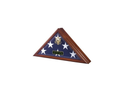 Flag Connections Flag Display Case with Front Opening with Walnut or Cherry Finish The Military Gift Store