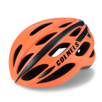 Bicycle helmet with taillight warning light glowing insect screen