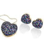 Zircon Earring Necklace Set Pi-Mart