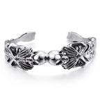 Men's Stainless Steel Skull Opening Bracelet