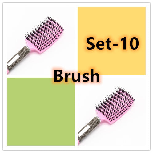 Hairbrush Anti Klit Brushy Haarborstel Women Detangler Hair Brush Bristle Nylon Scalp Massage  Teaser Hair Brush Comb Pi-Mart