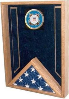 Navy Flag Display Case , flag shadow Box - Blue Color The Military Gift Store