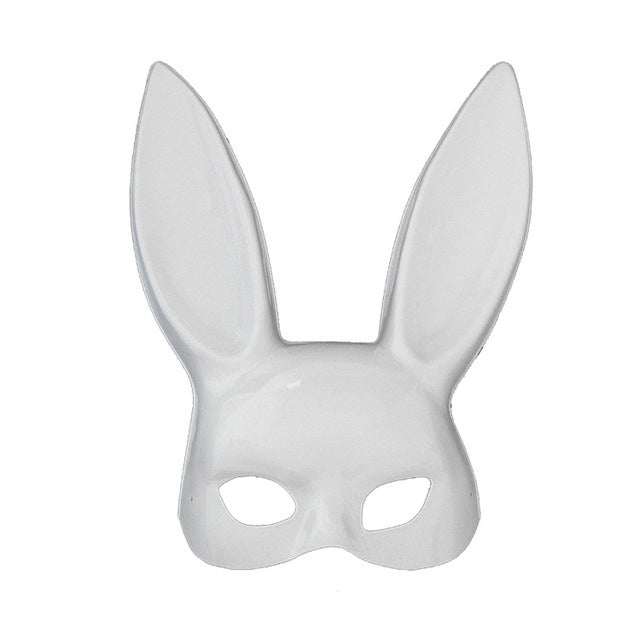 Fashion Black Rabbit Ear Half Face Mask Pi-Mart
