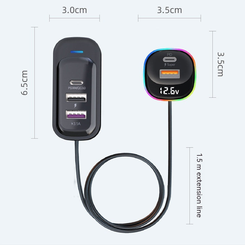 Car Charger Super Fast Charge Multi-function Pi-Mart