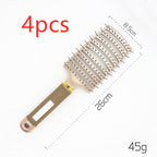 Hairbrush Anti Klit Brushy Haarborstel Women Detangler Hair Brush Bristle Nylon Scalp Massage  Teaser Hair Brush Comb Pi-Mart