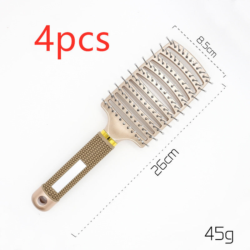 Hairbrush Anti Klit Brushy Haarborstel Women Detangler Hair Brush Bristle Nylon Scalp Massage  Teaser Hair Brush Comb Pi-Mart