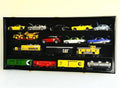 O Scale Train Display Case Cabinet Wall Rack w/ UV Protection- Lockable -Black The Military Gift Store