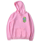 Lemon printed Euramerican velvet hoodie Pi-Mart