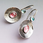 Dangle Earring Pendientes Marbled Dripping