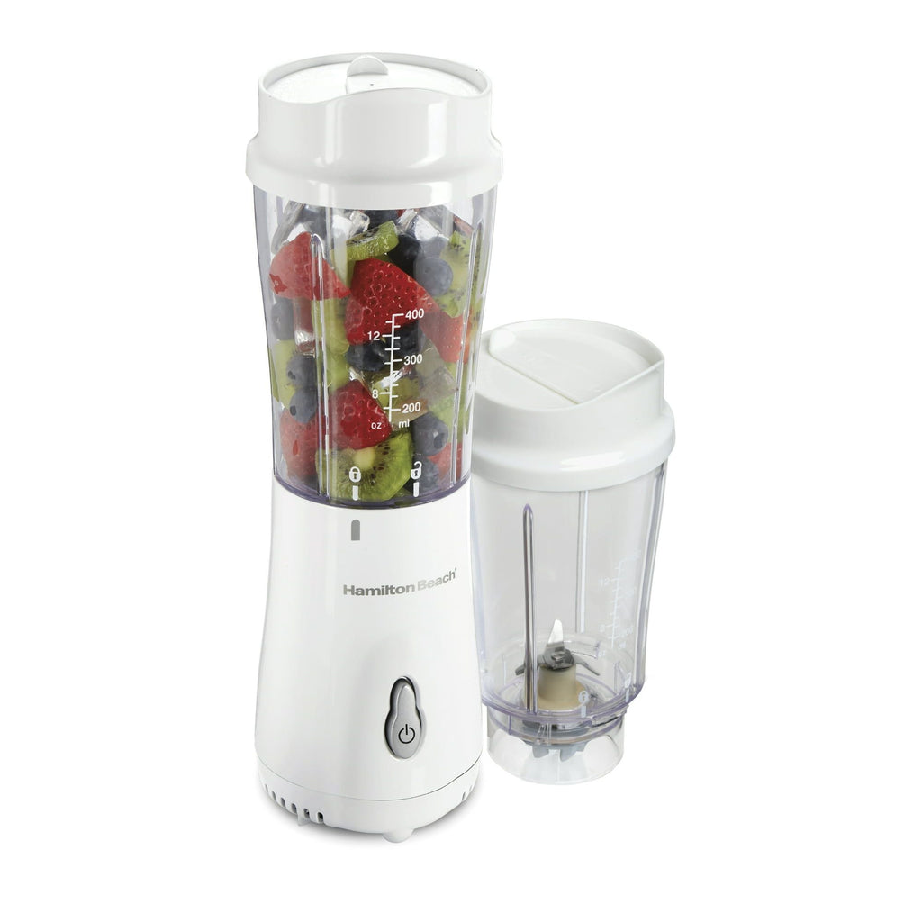 Hamilton Beach Smoothie Blender with 2 Travel Jars and 2 Lids White 51102V EasyOptionXY LLC