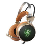 Proffesional Studio Gaming PC Headphones With LED Lights In Modern Luxury Metal Design For Gamers and DJ - SJB-DIAMOND ELITES