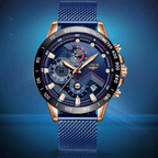 Men's Sports Waterproof Watch With  Stainless Steel Bracelet Unique Design Perfect Gift For Your Man Stevvex