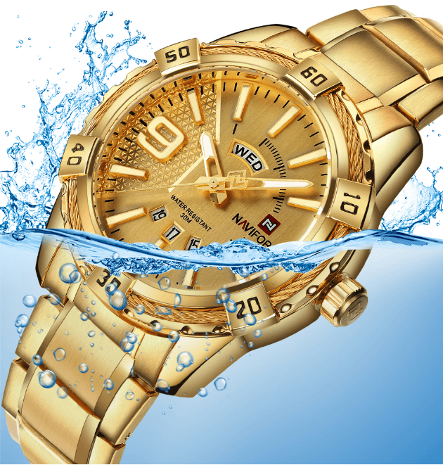 Men's  Luxury Stainless steal Waterproof Watch With Day And Date Display Unique Design Perfect Gift In Modern Metal Men  Wrist Watch Design - SJB-DIAMOND ELITES
