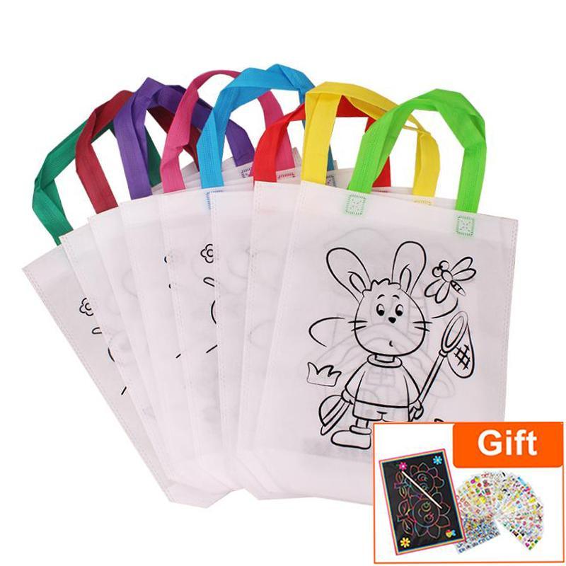 6Pcs Antistress Children Eco-friendly Graffiti Bag Kinderarten For  Hand Paiting For Kids - SJB-DIAMOND ELITES