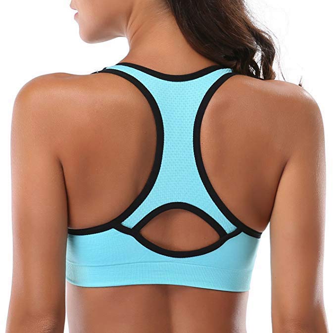 JupiterGear Women’s Stylish Racerback Athletic Sports Bra | Padded - SJB-DIAMOND ELITES