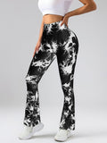 High-Waist Tummy Control Flare Yoga leggings For Women - SJB-DIAMOND ELITES