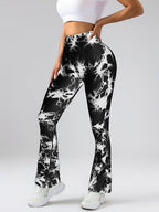 High-Waist Tummy Control Flare Yoga leggings For Women - SJB-DIAMOND ELITES